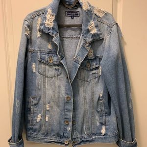 Ripped Jean Jacket